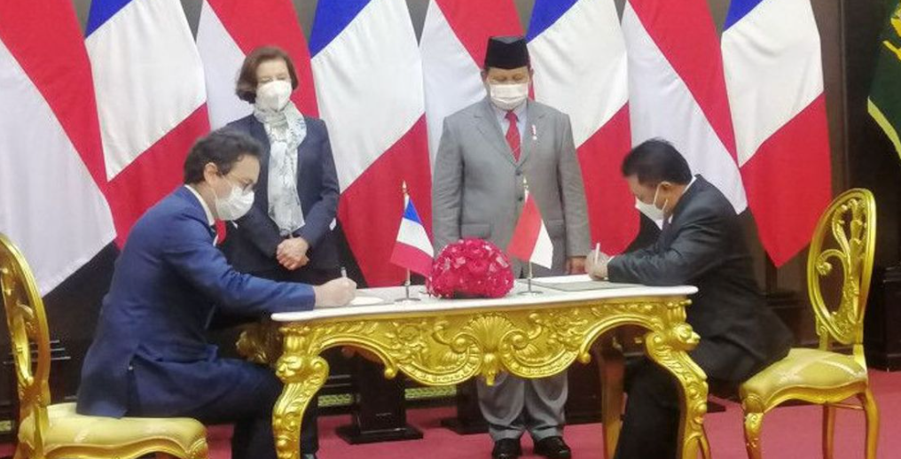 Menhan Prabowo Teken Kontrak Pembelian 6 Jet Dassault Rafale dari Perancis